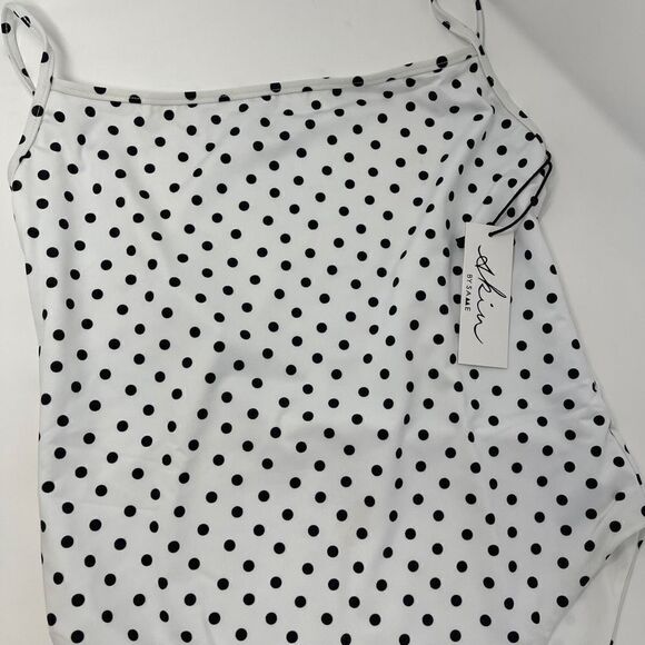 SKIN by SAME Swim One Piece White black Polka Dot xs - Picture 7 of 7